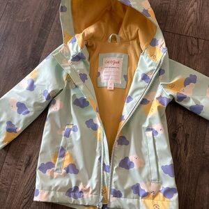 Cat & Jack Kids' Mint Raincoat with Cloud Print  🌧️